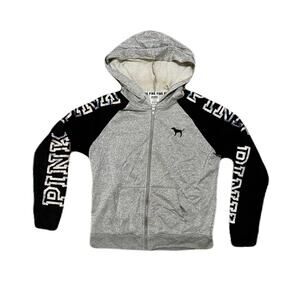 Pink Gray & Black  woman hoodie Size Medium
